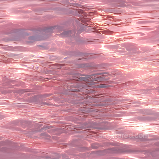 Pink Water Surface Texture with Soft Rippled Waves and Reflective Highlights Water texture preview