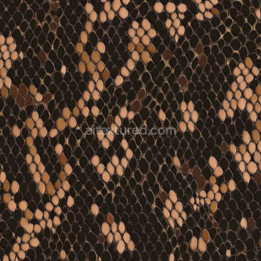 Seamless 3D PBR Snake Skin Texture Featuring Detailed Organic Scales and Natural Color Variation