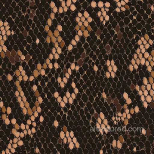 Snake Skin Texture Featuring Detailed Organic Scales and Natural Color Variation seamless Skin PBR texture