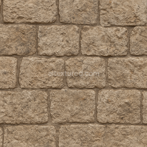 Seamless 3d texture pbr 8k grout lines mosaic with weathered stone and rough stone texture surface
