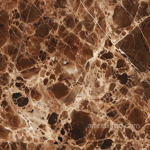 Emperador Brown Natural Marble Texture with Rich Veining seamless Marble PBR texture