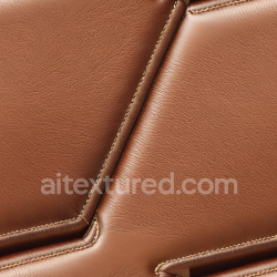 seamless Seamless 3D Brown Leather Upholstery PBR Texture with Detailed Stitching and Soft Grain texture 8k free download PBR