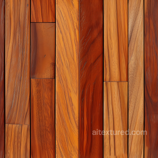 Exotic Hardwood Floor Texture with Natural Grain Variation seamless Wood PBR texture