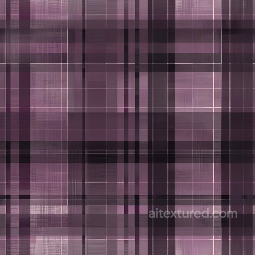 Seamless 3D Metal PBR Texture Featuring Purple-Black Plaid Pattern texture preview