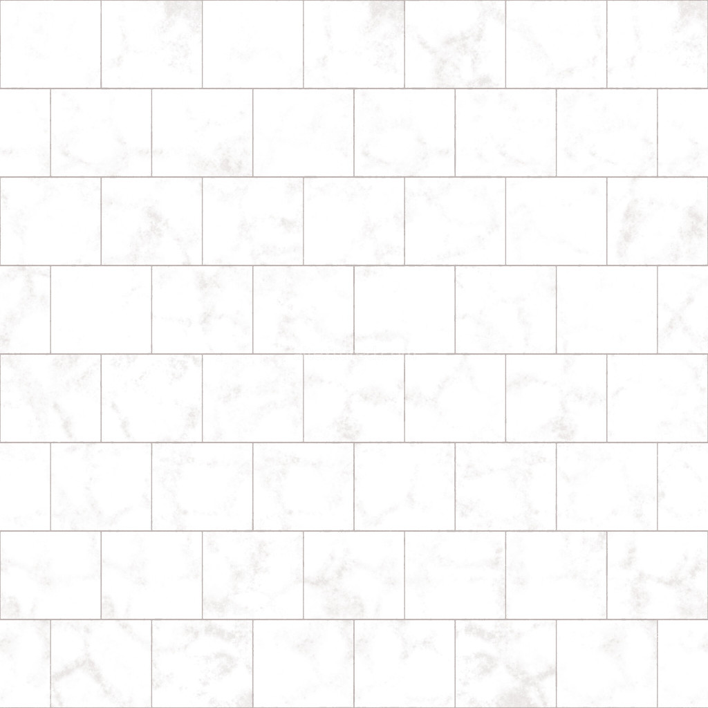 Seamless PBR tiles texture in white with smooth finish