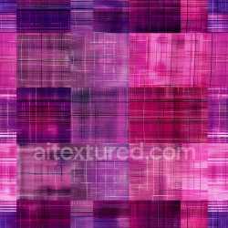 seamless Seamless 3D PBR Plaid Fabric Texture in Pink and Purple Tones with Woven Pattern texture 8k free download PBR