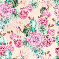 seamless Seamless 3D PBR Floral Watercolor Pattern Texture in Pastel Colors texture 8k free download PBR