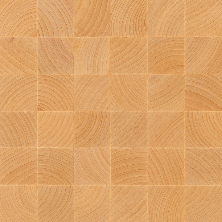 Maple End Grain Butcher Block Wood seamless PBR texture preview