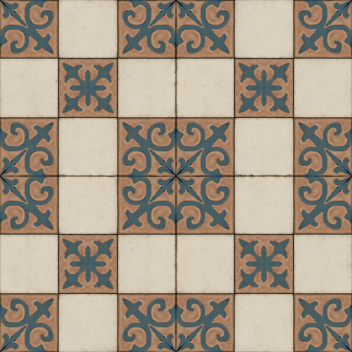 Classic Floor Tiles seamless PBR texture preview