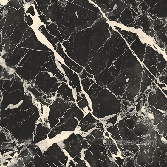 Black Marble PBR Texture Featuring Bold White Veins Marble texture preview