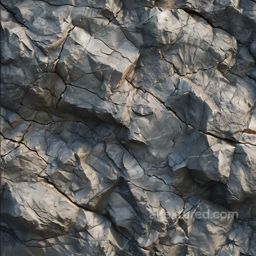 fractured cliff rock PBR texture with detailed cracks and jagged surfaces seamless Stone PBR texture