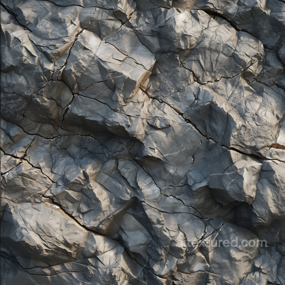 fractured cliff rock PBR texture with detailed cracks and jagged surfaces Stone texture preview
