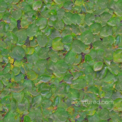 Archviz Flower Foliage Lilypads Organic Plant Pond - Seamless PBR Texture seamless Foliage PBR texture