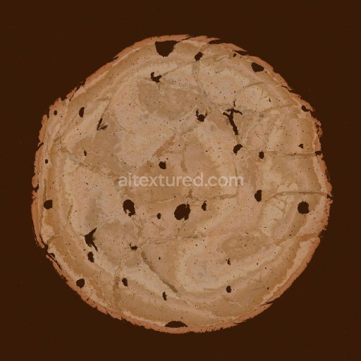 Baked Cookie Texture with Chocolate Chips | Free PBR