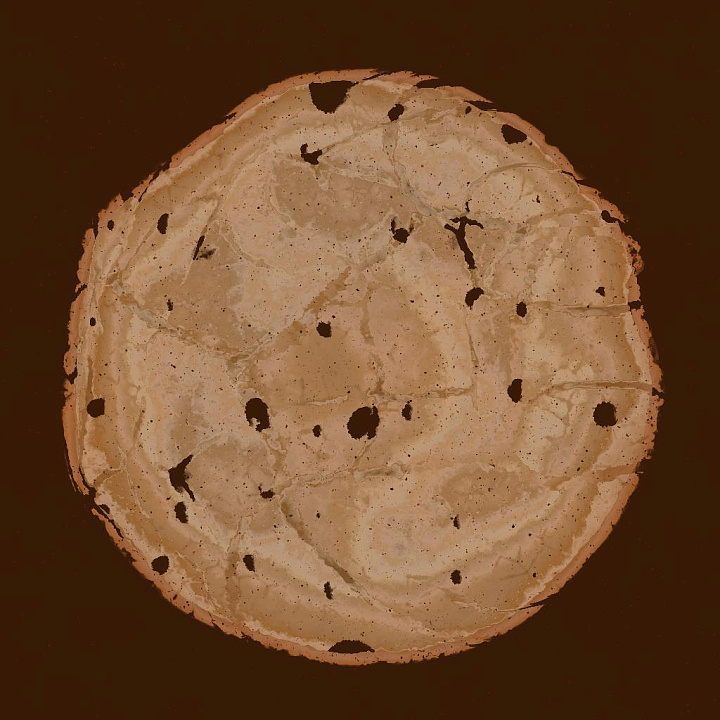 Baked Cookie with Chocolate Chips seamless PBR texture preview