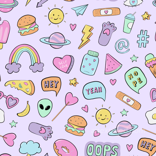 Featuring Colorful Cartoon Happy Face Pattern seamless Happy Face pattern PBR texture