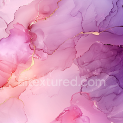 seamless Seamless 3D Alcohol Ink PBR Texture with Pink-Purple Gradients and Gold Veined Flow texture 8k free download PBR