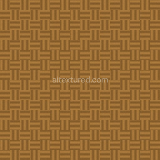 Procedural Wicker Rattan Weave seamless PBR texture preview