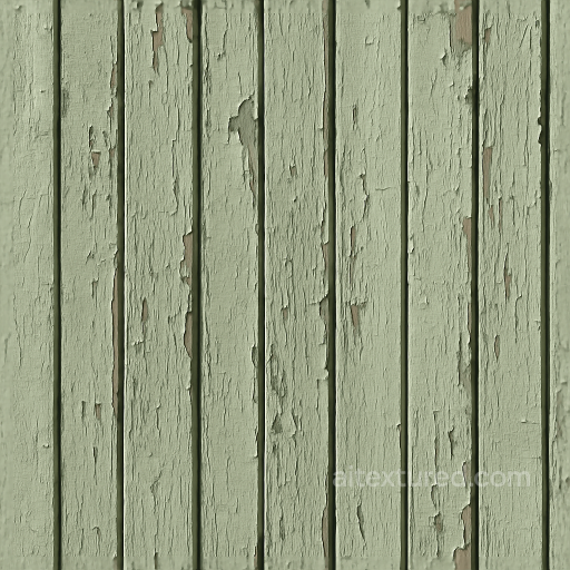 Painted Wood Garden Fence With Chipped Paint And Fence Shadow Effect seamless Fences PBR texture