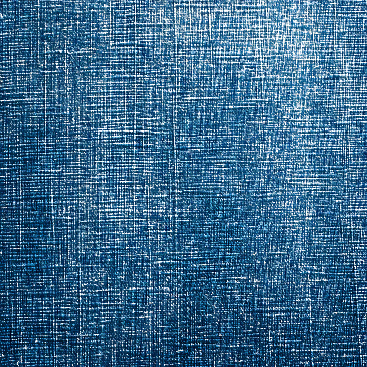 Cracked Denim Blue Fabric with Fine Grid Pattern seamless PBR texture preview