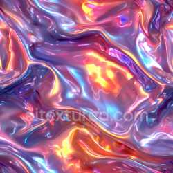 seamless Seamless 3D PBR Texture with Glossy Iridescent Fluid Surface in Vibrant Colors texture 8k free download PBR