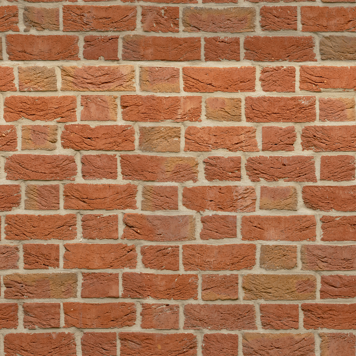 Large Red Brick seamless PBR texture preview