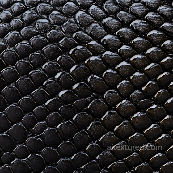 Glossy Dark Reptile-Scale Skin Seamless Texture with High Detail Skin texture preview