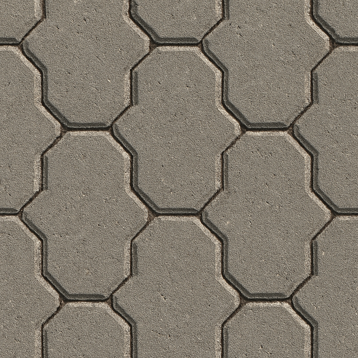 Paver Concrete Blocks Beveled Edges seamless PBR texture preview