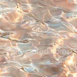 seamless Seamless Reflective Water PBR Texture with Warm Gold and Soft Waves texture 8k free download PBR