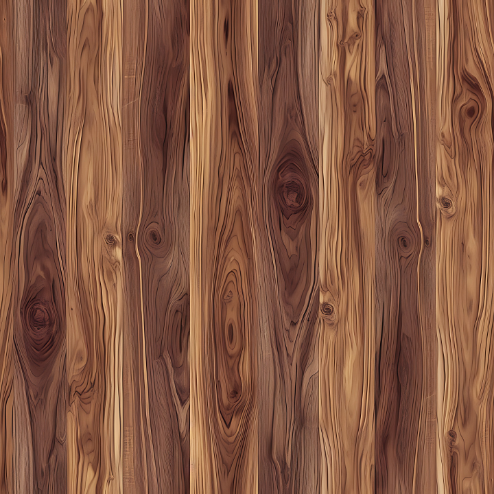 Rustic Wood Planks with Rich Knotted Grain seamless PBR texture preview