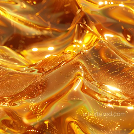 Of Glossy Amber Liquid With Flowing Highlights Glossy texture preview