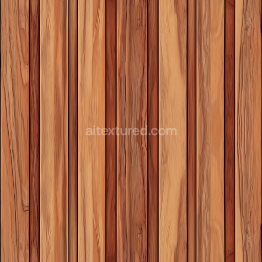 Seamless 3D PBR Texture of Natural Mixed Wood Floor with Varied Grains