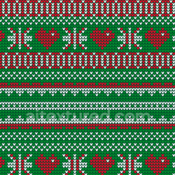 seamless Seamless 3D PBR Christmas knit fabric texture featuring red hearts and snowflakes texture 8k free download PBR