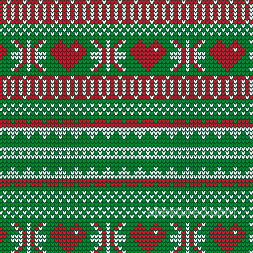 Christmas Knit Fabric Texture Featuring Red Hearts And Snowflakes seamless All Christmas Digital paper PBR texture