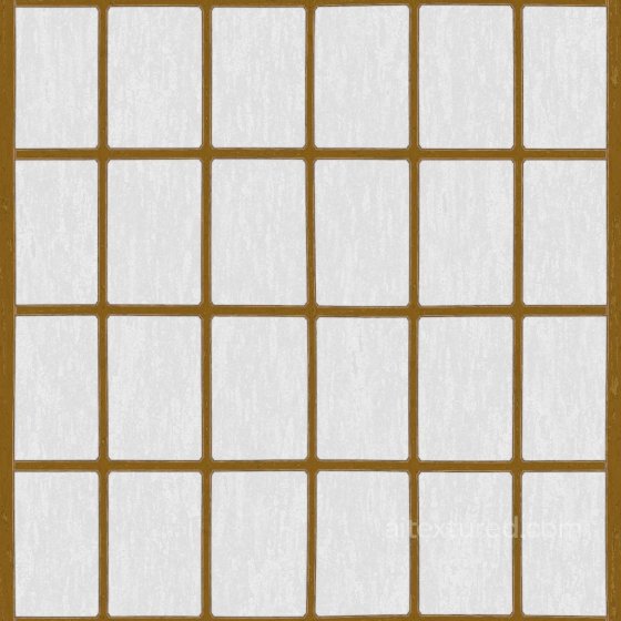 Japanese Shoji Screen, Door or Divider with Paper Windows | Free PBR Paper texture preview