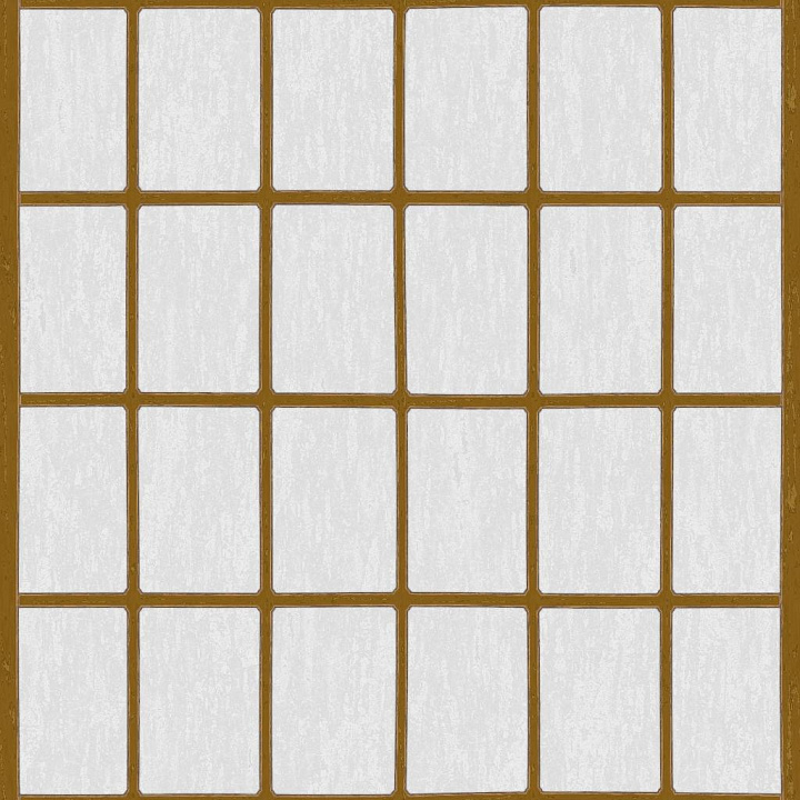 Japanese Shoji Screen, Door or Divider with Paper Windows seamless PBR texture preview