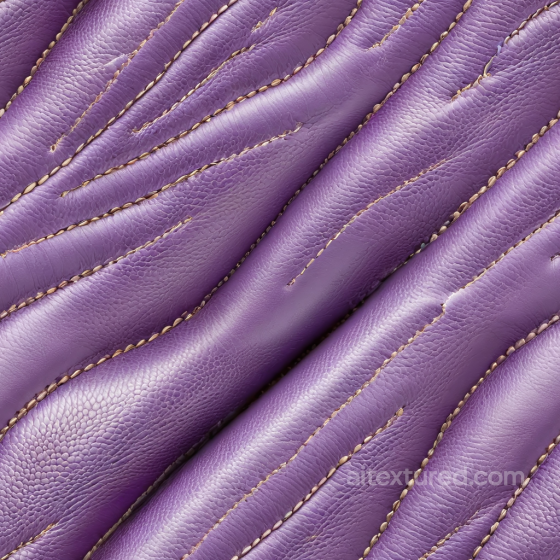 Purple Pebbled Leather PBR Texture Featuring Stitched and Padded Panels Leather texture preview