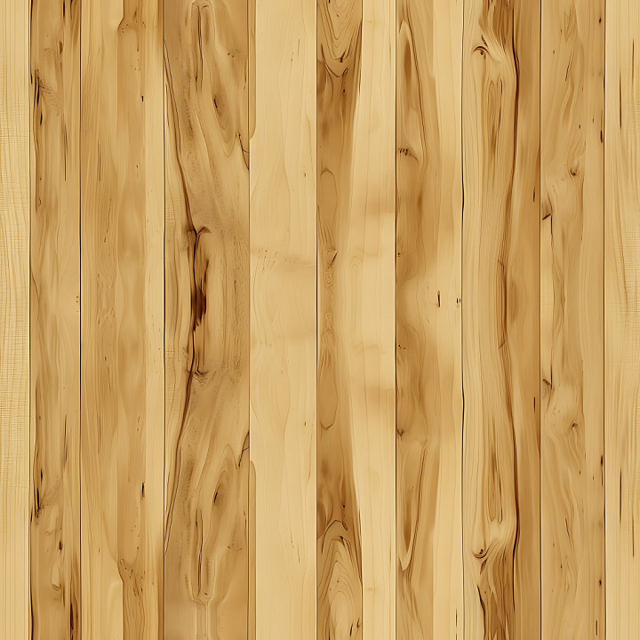 Light Natural Wood Planks with Knots and Grain seamless PBR texture preview