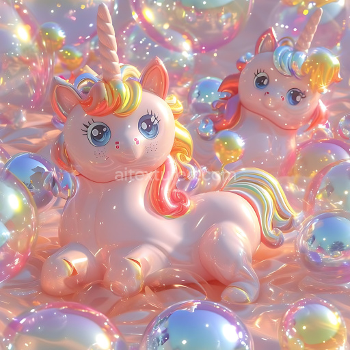 Preview — Seamless 3D Inflated Vinyl PBR Texture Featuring Quilted Puffy Panels in Soft Pink