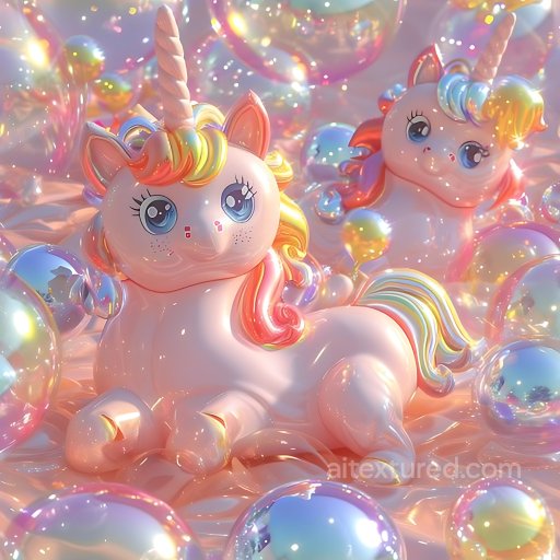 Inflated PBR Texture of Glossy Pastel Rainbow Vinyl Panels seamless Inflated PBR texture