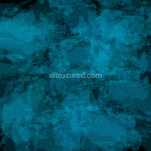 Seamless 3D PBR Texture of Blue Abstract Watercolor Brushstrokes