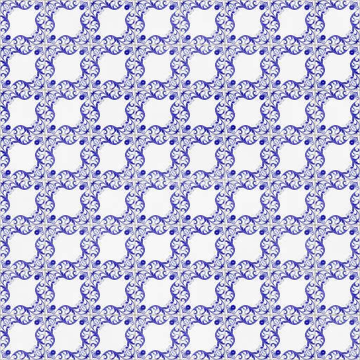 Tiles Seamless Pbr Texture Pattern Blue Decorative Design Interior Flooring