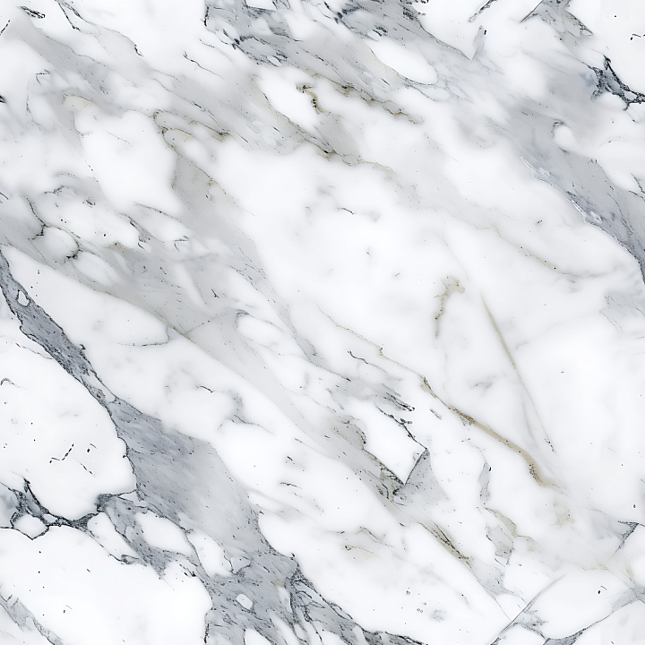 Carrara White Marble with Subtle Gray Veins seamless PBR texture preview