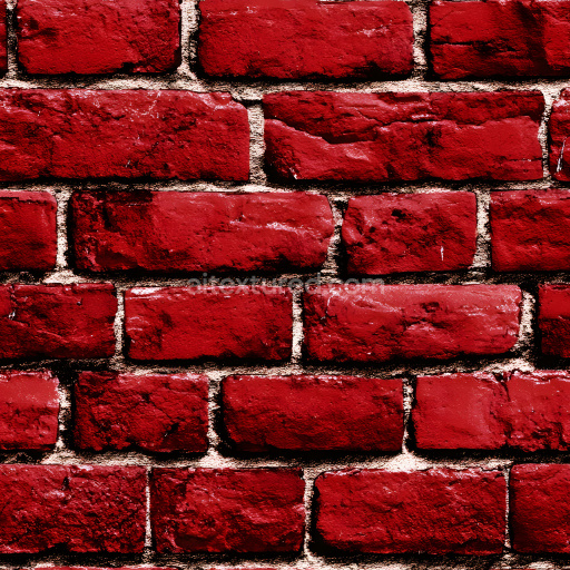 Seamless 3D Cracked and Holes PBR Texture of Weathered Red Brick Wall
