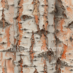 seamless Seamless 3D Birch Bark PBR Texture Featuring Peeling and Layered Wood Surface texture 8k free download PBR