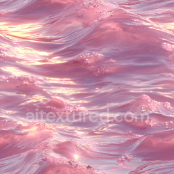 seamless Seamless 3D PBR Texture of Stylized Pink Ocean Water with Soft Waves and Crystal Foam texture 8k free download PBR