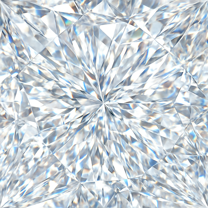 Diamond Crystalline Structure With Facet Cuts And Reflective Surface Li… seamless PBR texture preview
