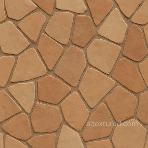 Clay Shards Mosaic With Contemporary Style And Matte Finish seamless Mosaic PBR texture
