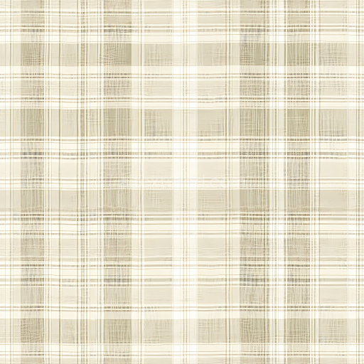 Seamless 3D PBR texture of delicate beige and cream checked plaid fabric