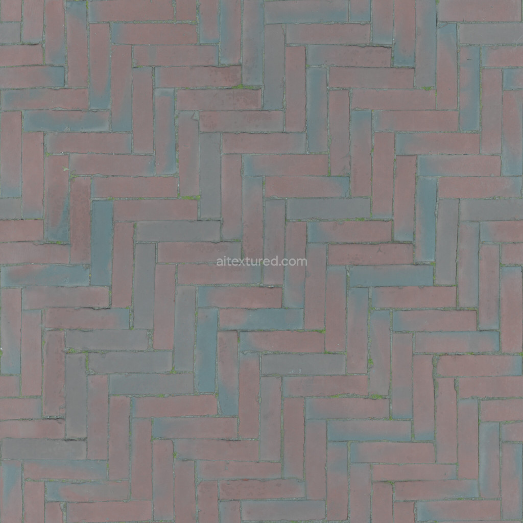 Seamless paving stones texture for 3D applications